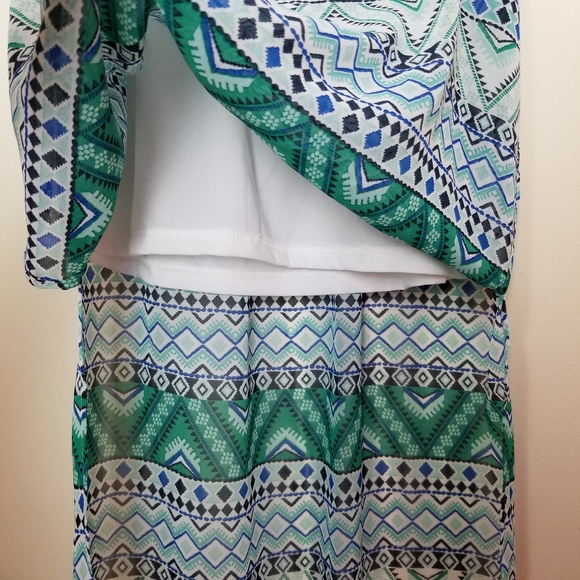 💕H&M Women Skirt | Maxi Skirt | Green | US 4 - Picture 2 of 5